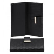 Noir Gucci Continental Porte-Monnaie Avec Le Détail Des Motifs France Métropolitaine